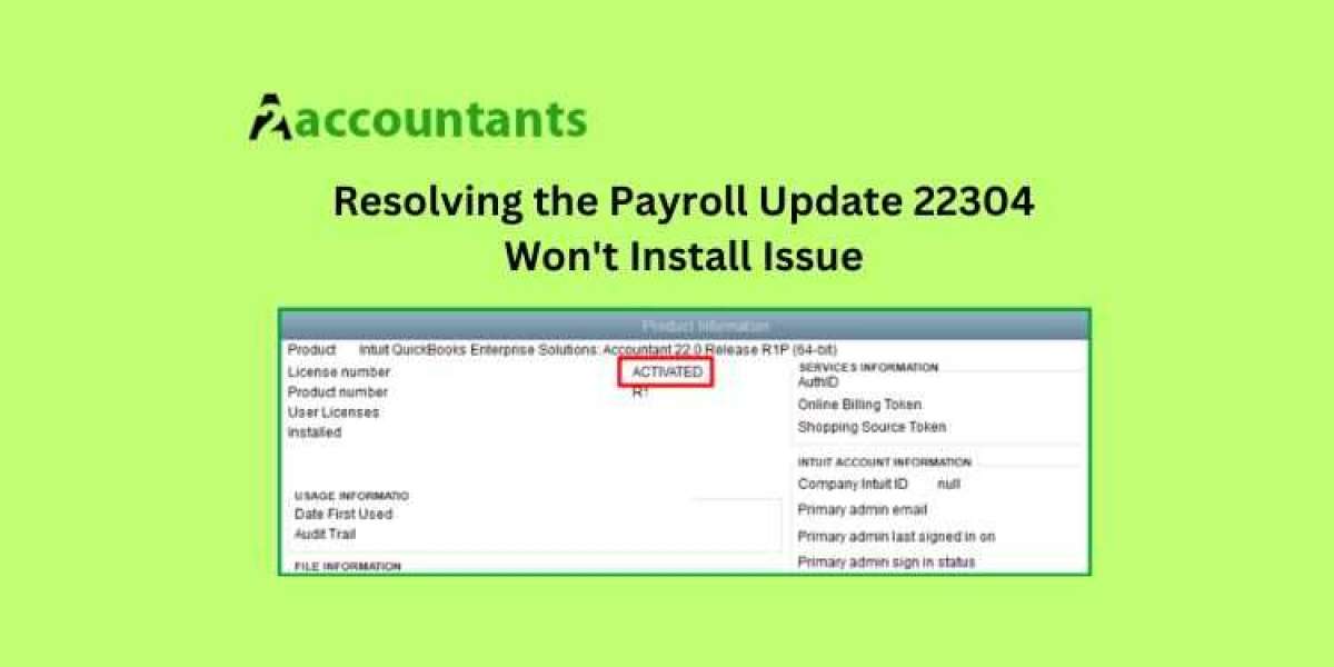 Resolving the Payroll Update 22304 Won't Install Issue