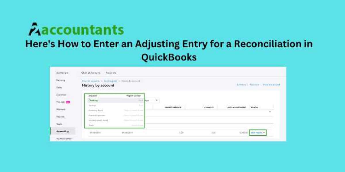 Here's How to Enter an Adjusting Entry for a Reconciliation in QuickBooks